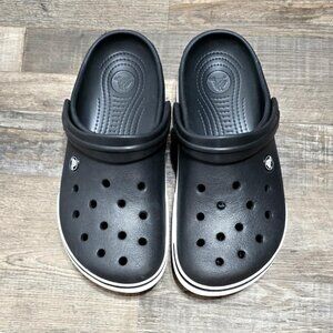 (SOLD) NEW Crocs Black Unisex Crocband Clogs sz 10 W / 8 M Orig$65+Tax